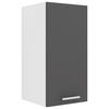 KÜCHENOBERSCHRANK 30/60/31 cm  in Anthrazit, Weiß  - Anthrazit/Alufarben, KONVENTIONELL, Holzwerkstoff/Metall (30/60/31cm) - MID.YOU
