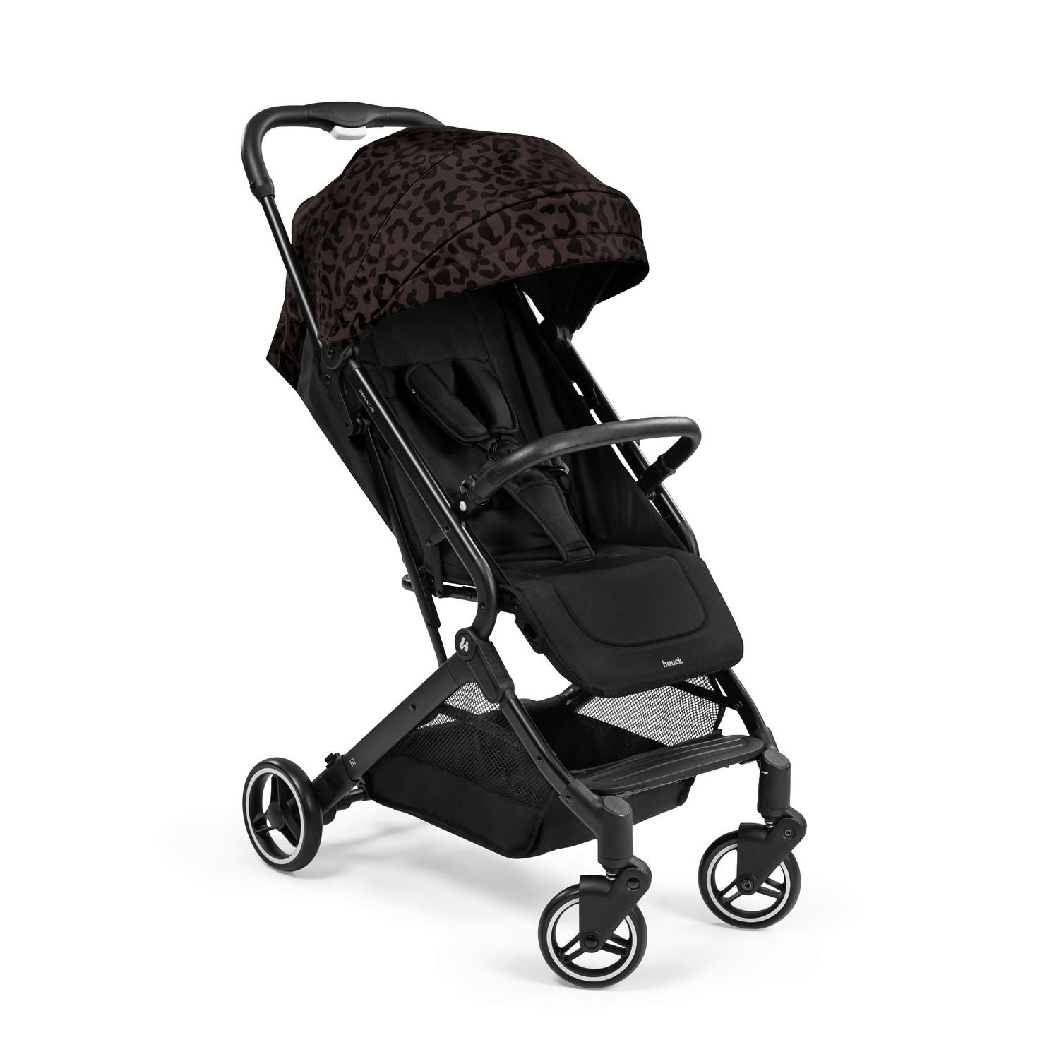 BUGGY Travel N Care  - Schwarz/Braun, Basics, Metall (86/50/104cm) - Hauck