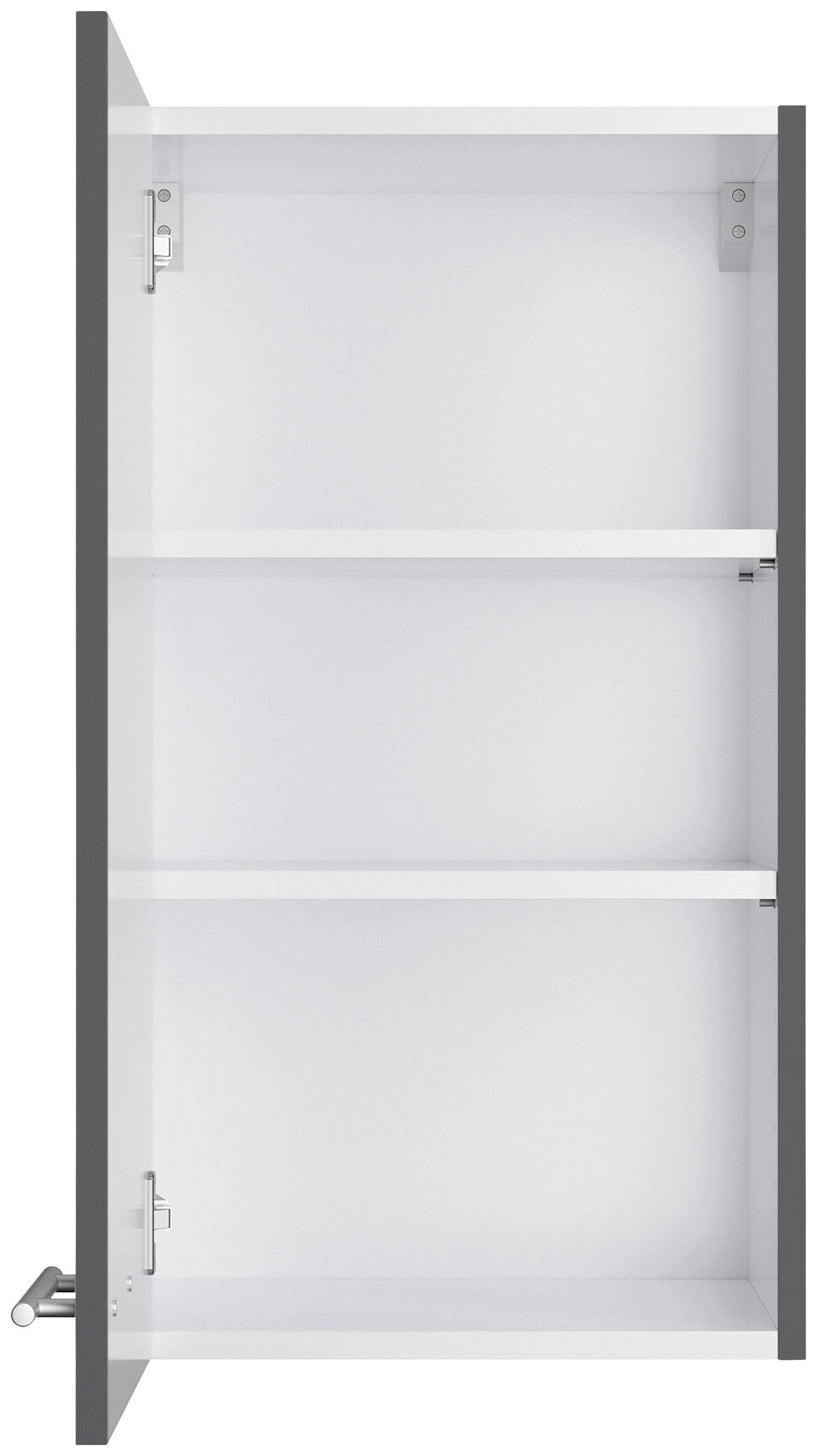 KÜCHENBLOCK 270 cm   in Anthrazit  - Edelstahlfarben/Eichefarben, Basics, Holzwerkstoff/Metall (270cm) - Optifit