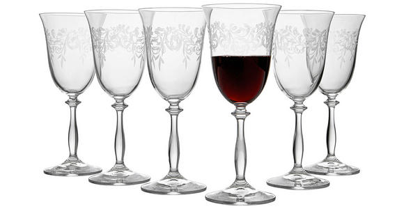 ROTWEINGLAS-SET 6-teilig  - Klar, Trend, Glas (0,35l) - Novel