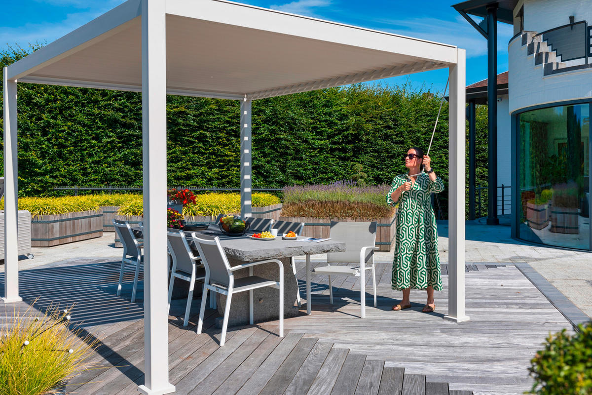 PERGOLA - Grau, Lifestyle, Metall (300/250/300cm) - Gardenson
