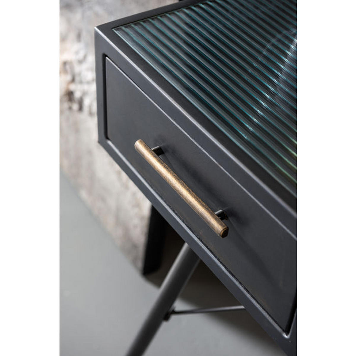 KONSOLENTISCH Schwarz  - Schwarz, Design, Glas/Holzwerkstoff (120/38/76cm) - Kare-Design