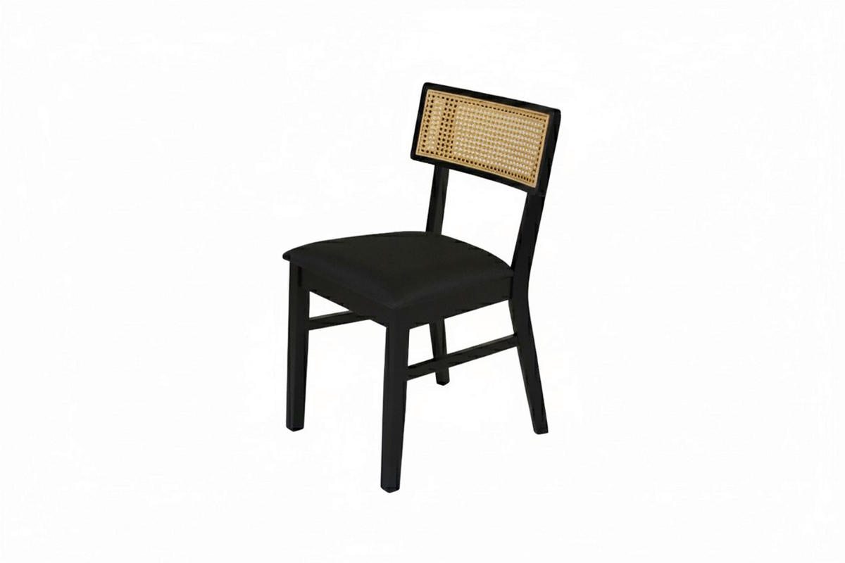 STUHL-SET 2 Stück    Schwarz  - Schwarz, KONVENTIONELL, Holz (47/81,5/50cm) - MID.YOU