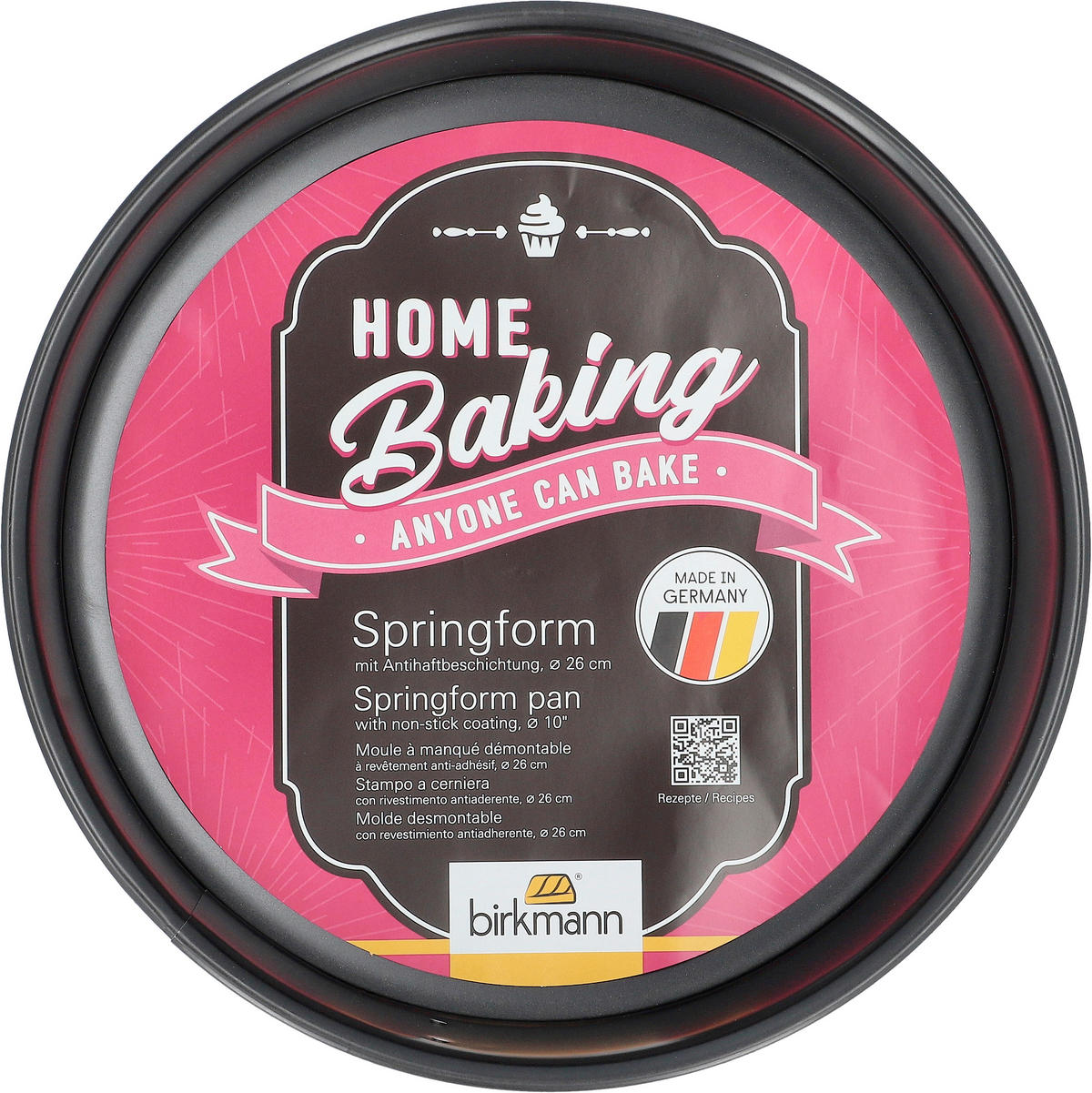 BACKFORMENSET Home Baking  - Schwarz, KONVENTIONELL, Metall - Birkmann