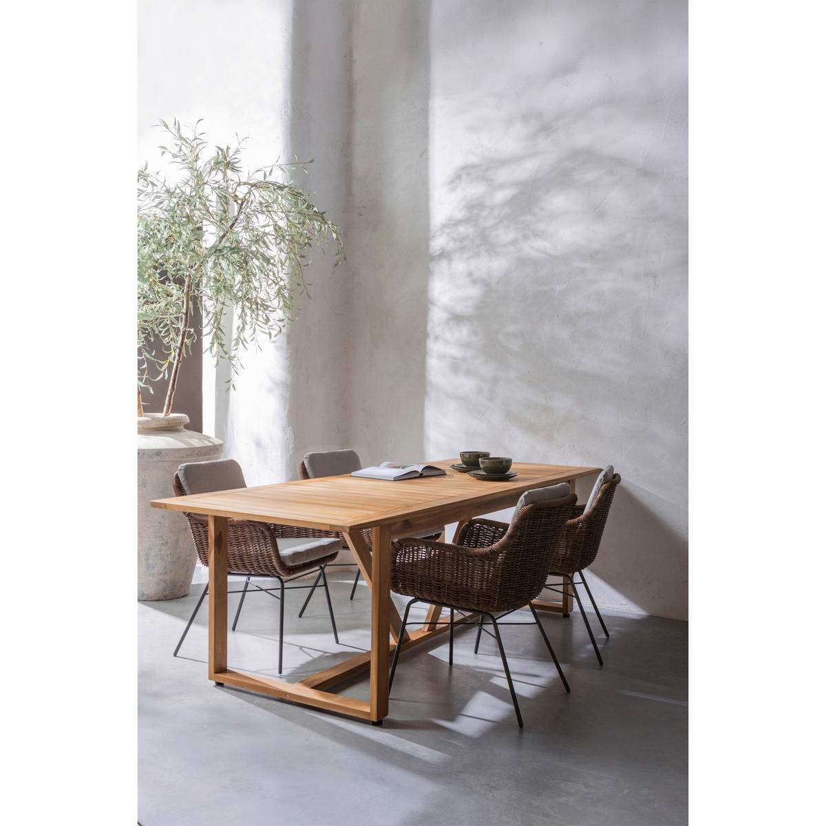 GARTENTISCH 240/90/75 cm Holz rechteckig  - Naturfarben, Design, Holz (240/90/75cm) - Livetastic