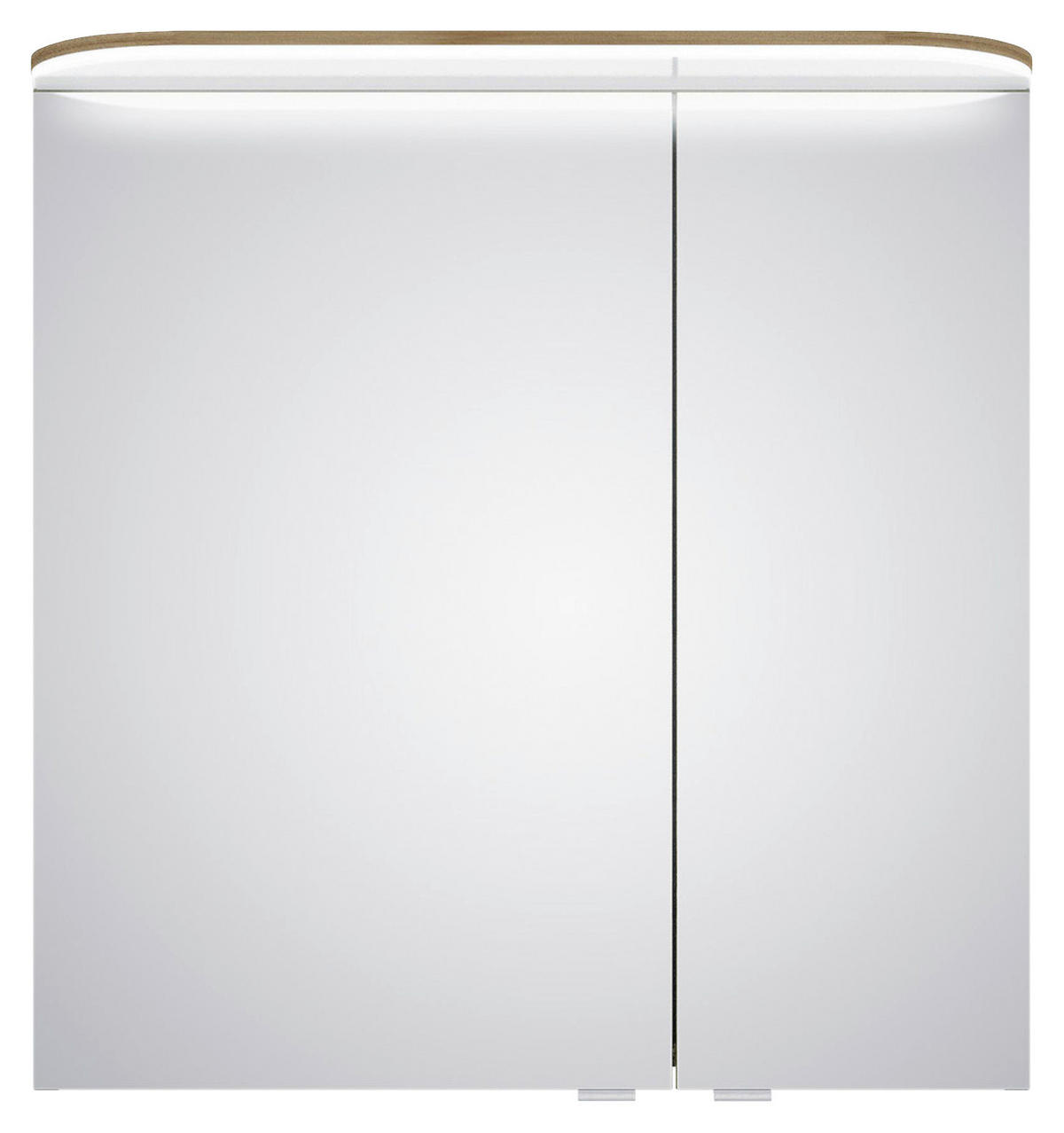 SPIEGELSCHRANK 70/72,3/17 cm  - Chromfarben/Eichefarben, KONVENTIONELL, Glas/Holzwerkstoff (70/72,3/17cm) - Pelipal