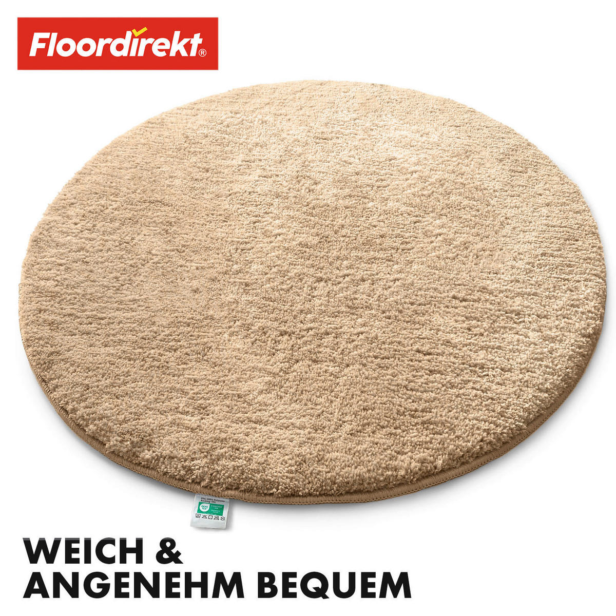 BADEMATTE SKY Beige 95 cm  - Beige, Basics, Kunststoff/Textil (95cm) - Floordirekt