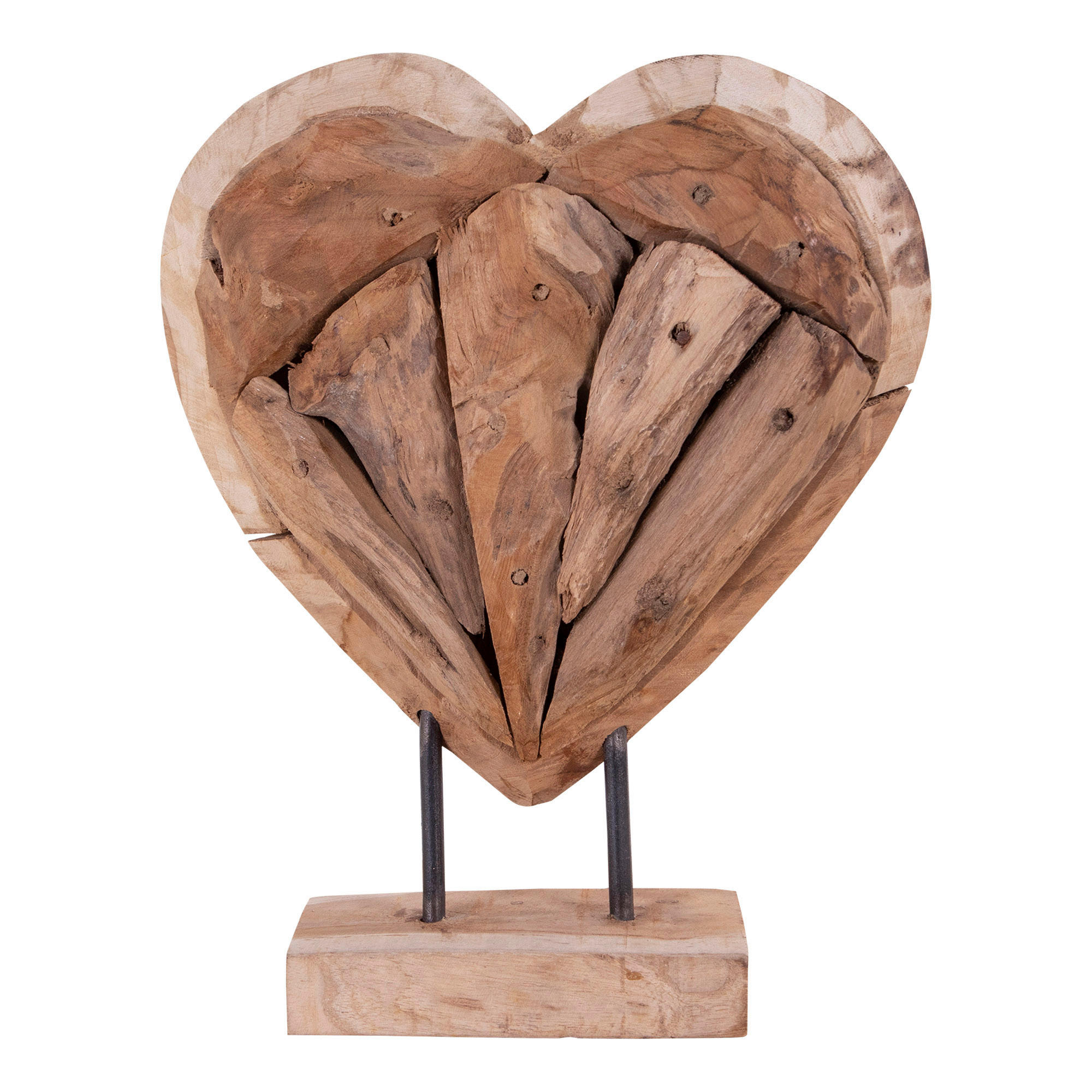 DEKORATIONSHJÄRTA - brun, Design, trä (30cm)