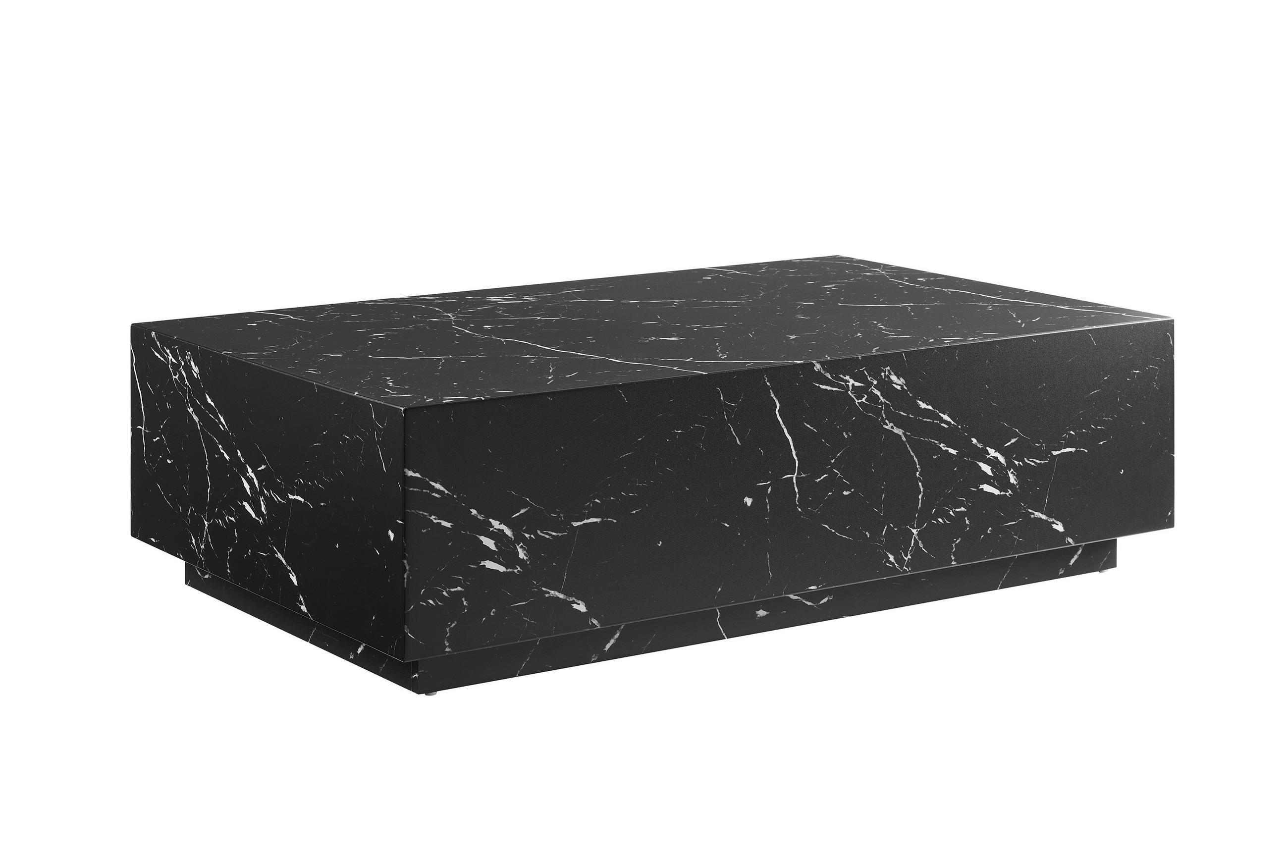 COUCHTISCH 120/75/35 cm rechteckig Schwarz  - Schwarz, Design, Holzwerkstoff (120/75/35cm) - Livetastic
