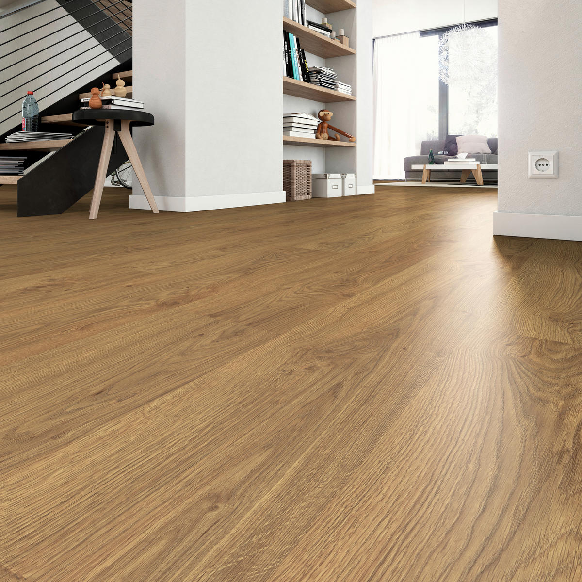 LAMINATBODEN Asgil Eiche EGGER Nature Sense  per  m² - Eichefarben/Braun, KONVENTIONELL, Holzwerkstoff (129.2/19.3/0.8cm) - Egger Holzwerkstoffe