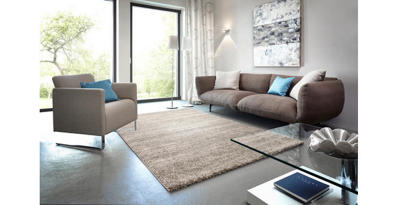 HOCHFLORTEPPICH 200/290 cm Samoa Grau  - Grau, KONVENTIONELL, Kunststoff/Textil (200/290cm) - Novel