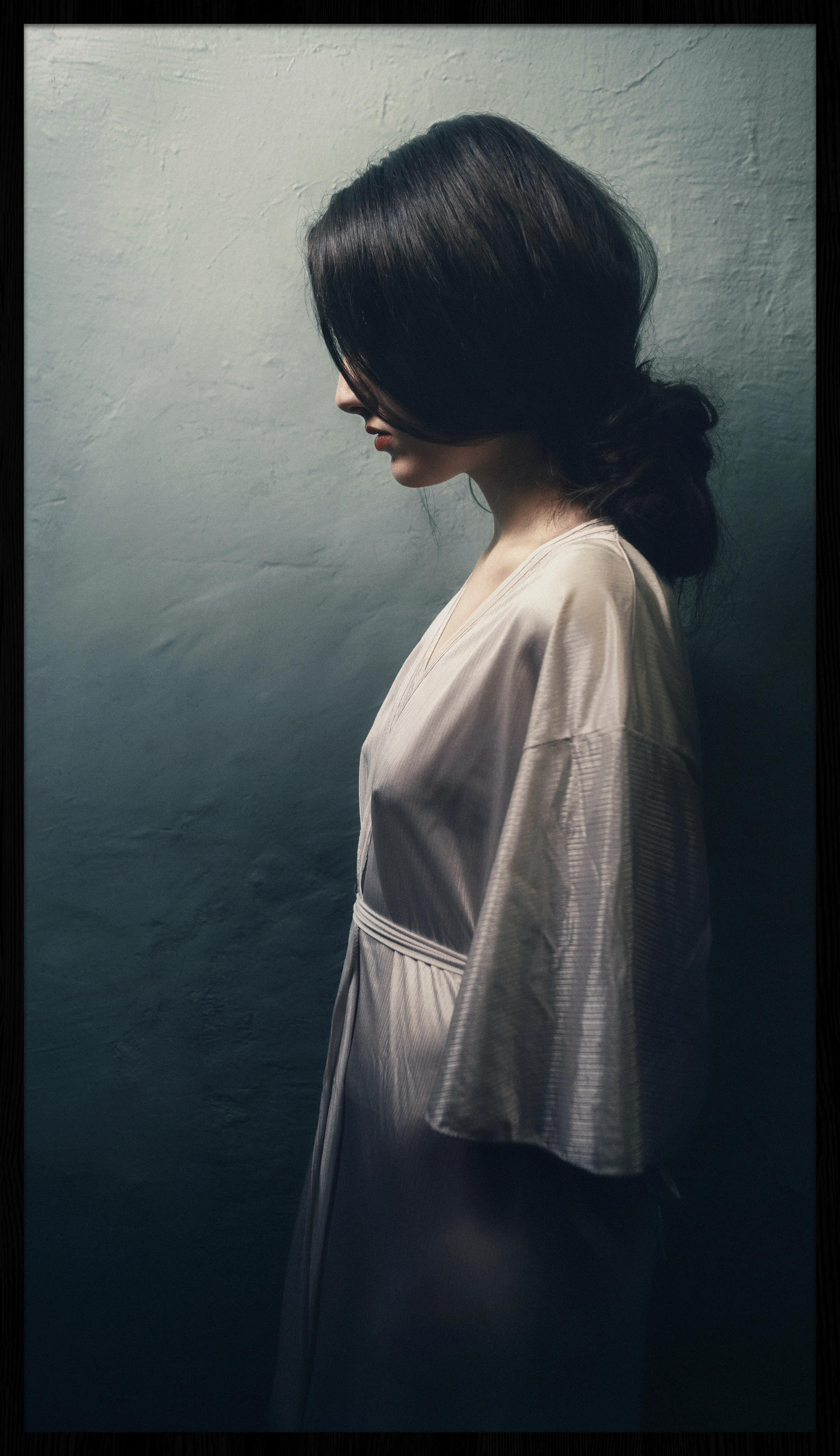 BILD 70/118 cm  - Dunkelgrün/Schwarz, Design, Holz/Kunststoff (70/118cm) - Wandkraft