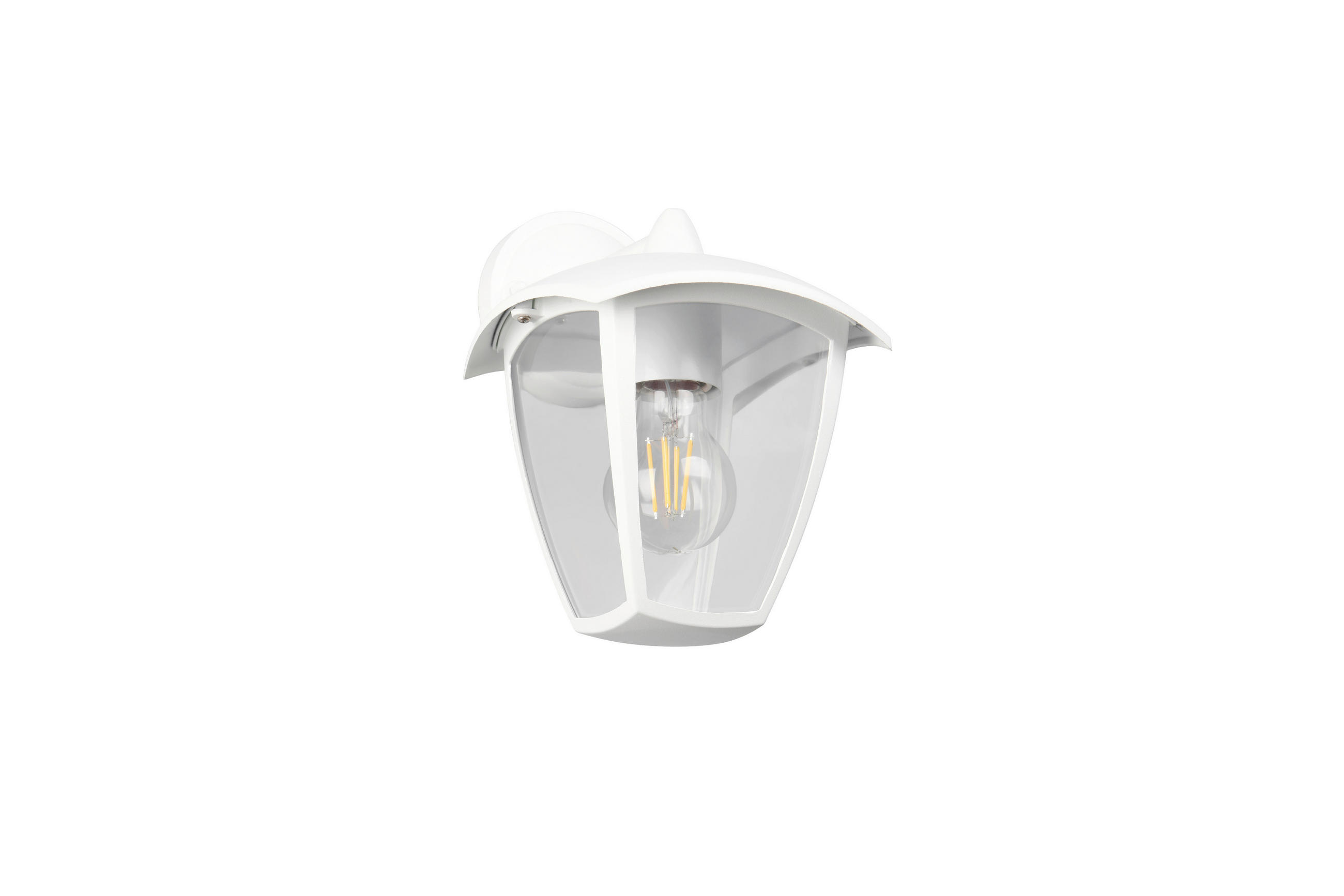 AUSSENWANDLEUCHTE Venta 17/24/20 cm  - Transparent/Weiß, KONVENTIONELL, Kunststoff/Metall (17/24/20cm) - Trio Leuchten