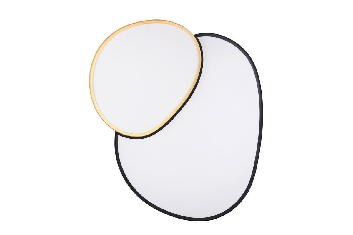 STROPNÉ LED SVIETIDLO,  - čierna/zlatá, Basics, kov (77/11,5/63,5cm)