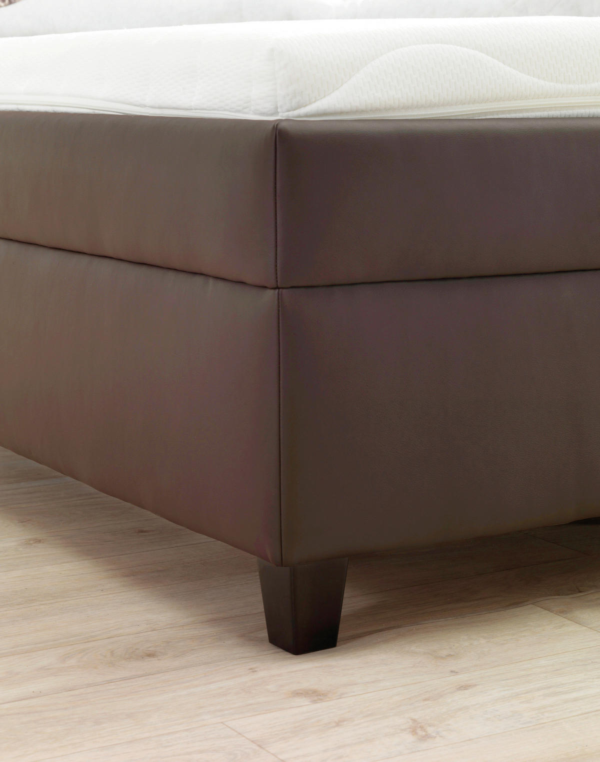 POLSTERBETT Matratze, gepolstertes Kopfteil, Lattenrost, Bettkasten, Tagesdecke, motorische Verstellbarkeit 180/200 cm  in Schwarz, Weiß  - Silberfarben/Schwarz, KONVENTIONELL, Textil/Metall (180/200cm) - Esposa