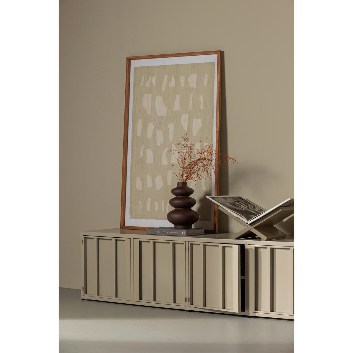 ZEITUNGSSTÄNDER Holz Schlammfarben  - Schlammfarben, Design, Holz (40/19/26cm) - Livetastic