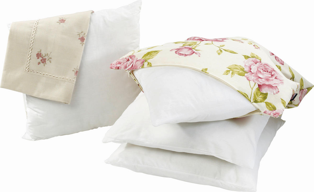 FÜLLKISSEN Polyester 40/40 cm  - Weiß, Textil (40/40cm) - Boxxx