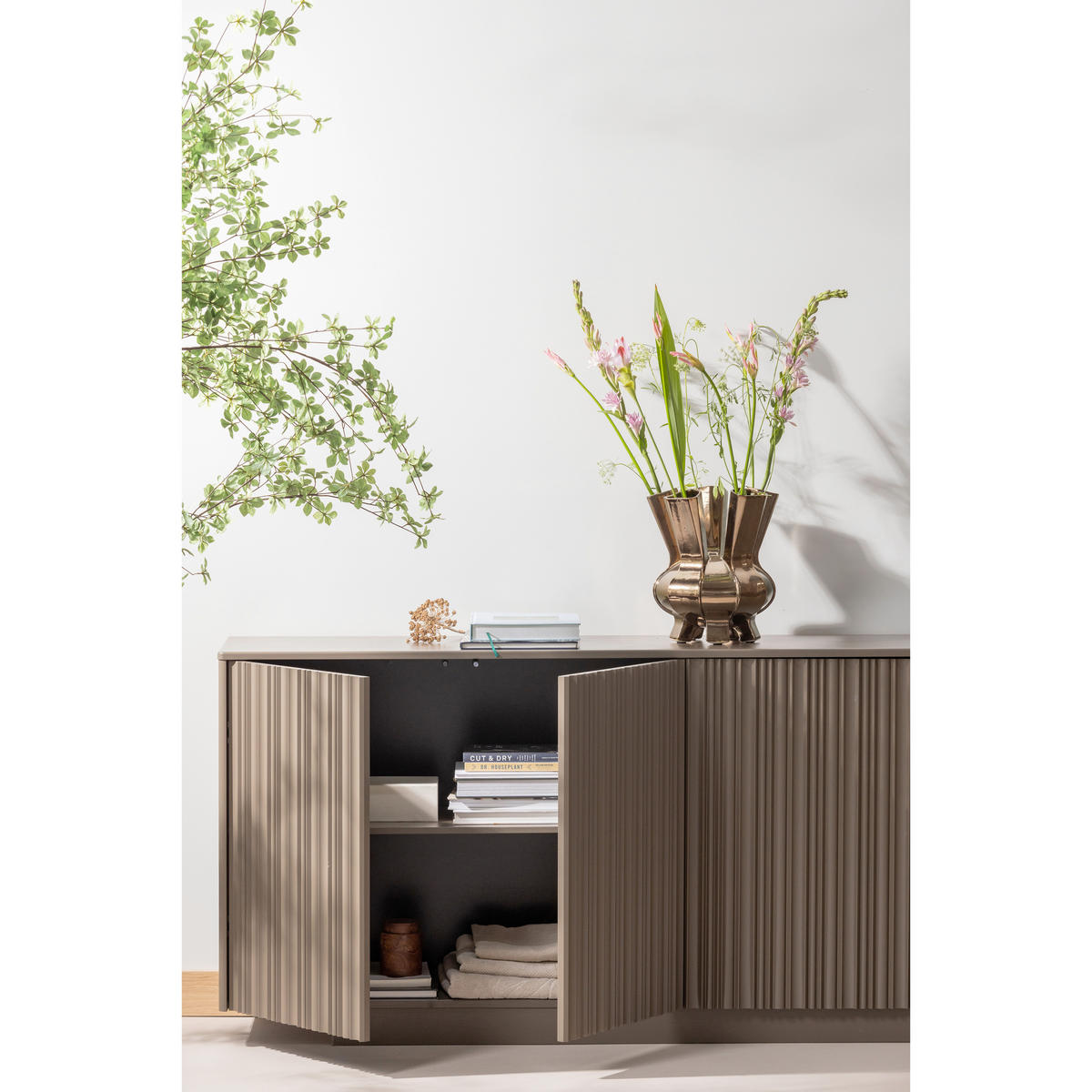 SIDEBOARD Nova  in 200/85/40 cm  - Braun, Design, Holz (200/85/40cm) - Livetastic