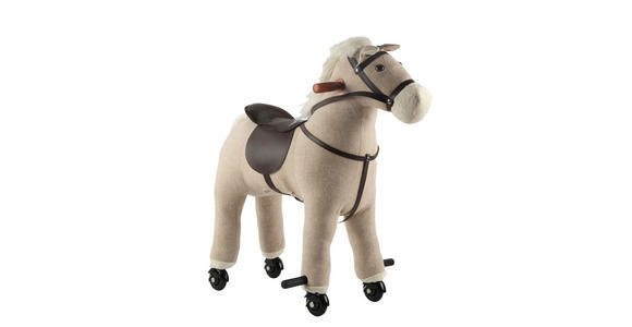 SCHAUKELPFERD - Beige, Trend, Kunststoff/Textil (74/45/74cm) - My Baby Lou