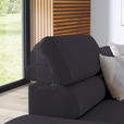 ECKSOFA in Echtleder Dunkelbraun  - Dunkelbraun/Schwarz, Design, Leder/Metall (220/270cm) - Novel