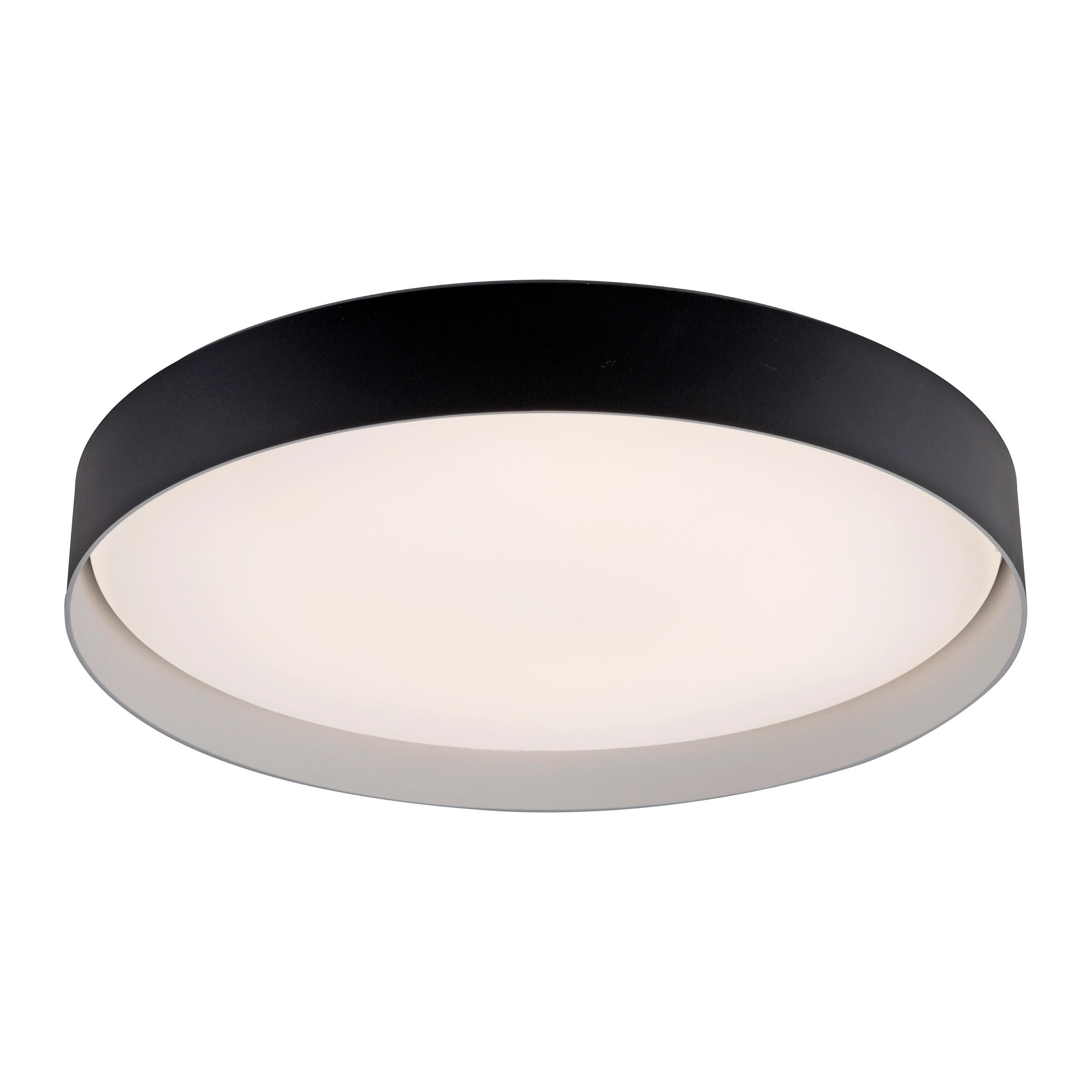LED-DECKENLEUCHTE SW TAVOLI 49/49/7,3 cm   - Schwarz, KONVENTIONELL, Kunststoff/Metall (49/49/7,3cm) - Schöner Wohnen