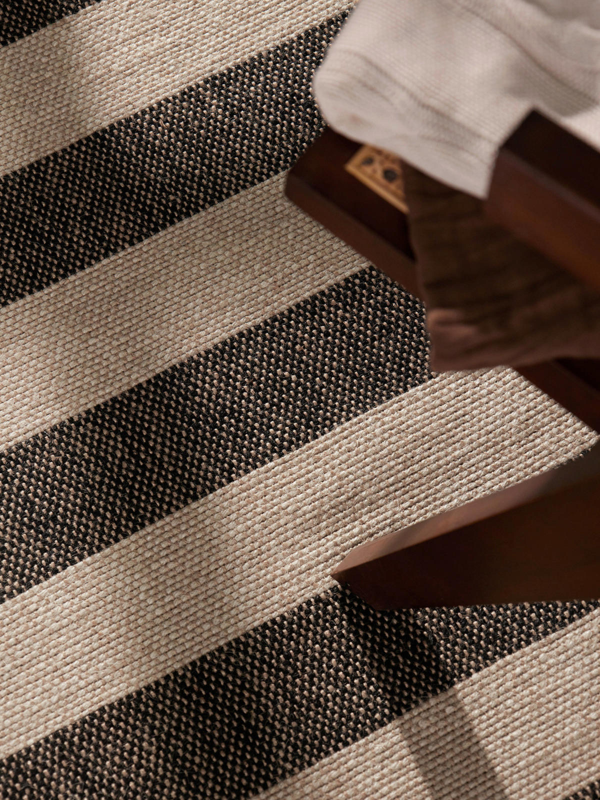 JUTETEPPICH 80/200 cm Handloom 1.0 Creme, Schwarz  - Creme/Schwarz, Basics, Textil (80/200cm) - Hanse Home