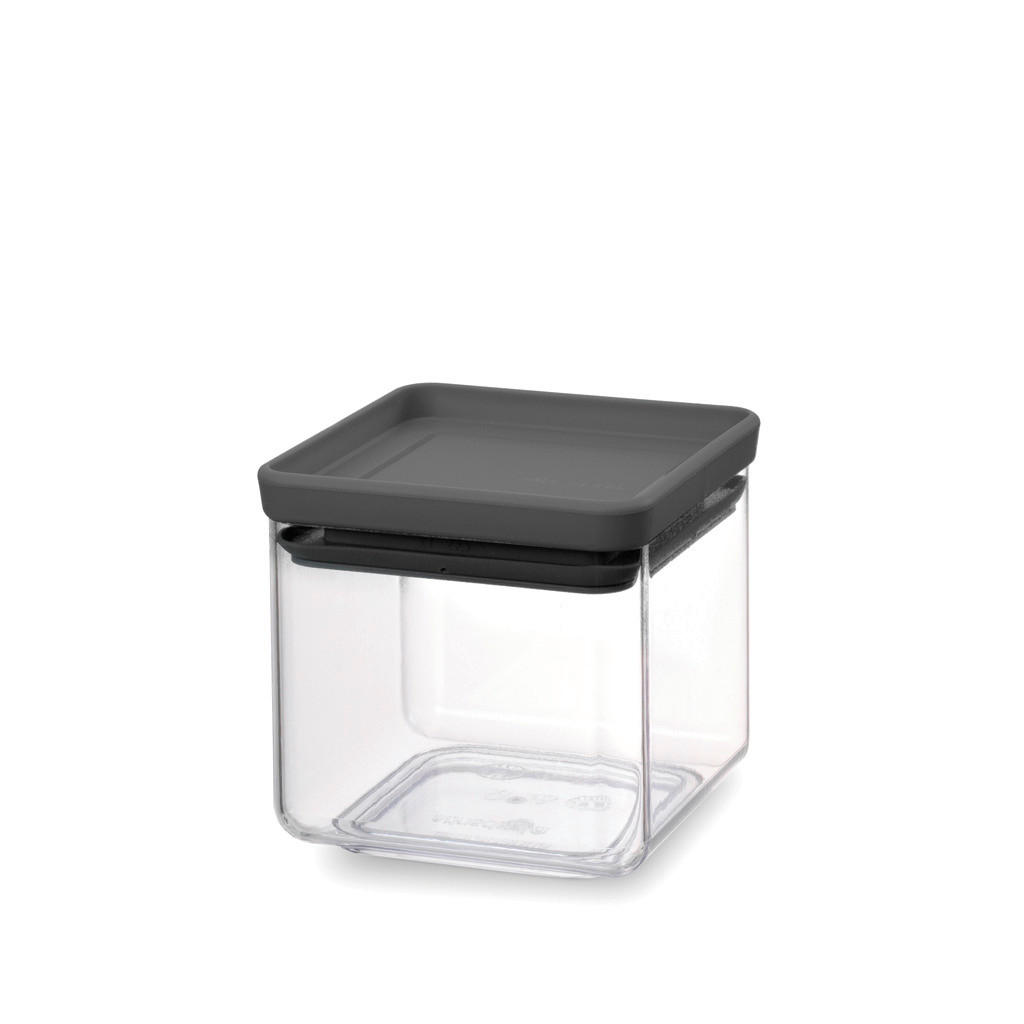 VORRATSDOSE 0,7 l  - Dunkelgrau/Transparent, Design, Kunststoff (11/10.5/11cm) - Brabantia