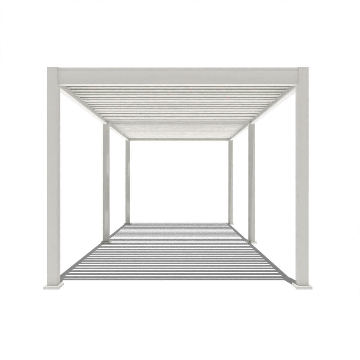 PERGOLA 600/255/300 cm   - Weiß, Basics, Metall (600/255/300cm) - Gardenson