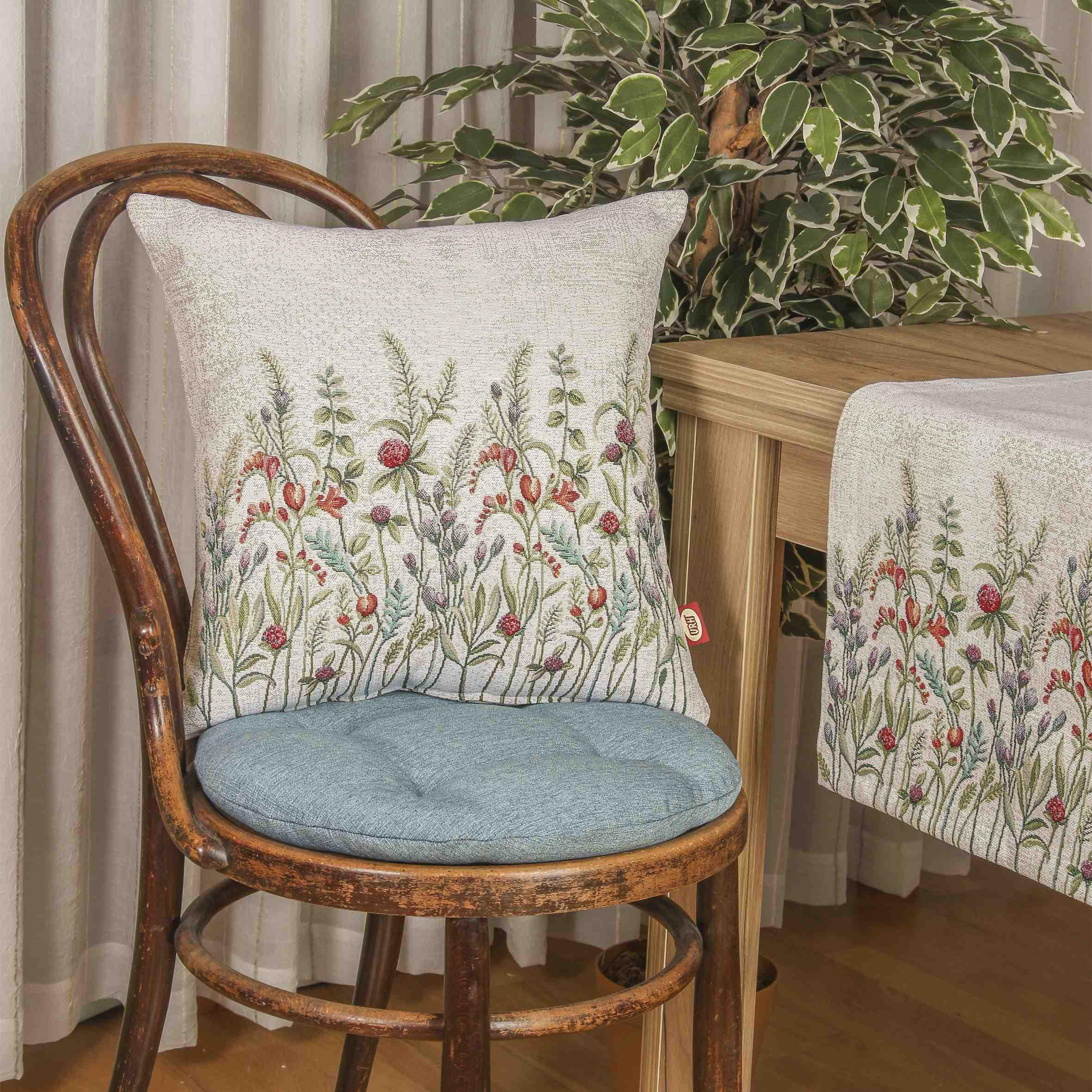 UKRASNI JASTUČIĆ 45/45 cm FLORA - Basics, tekstil (45/45cm)
