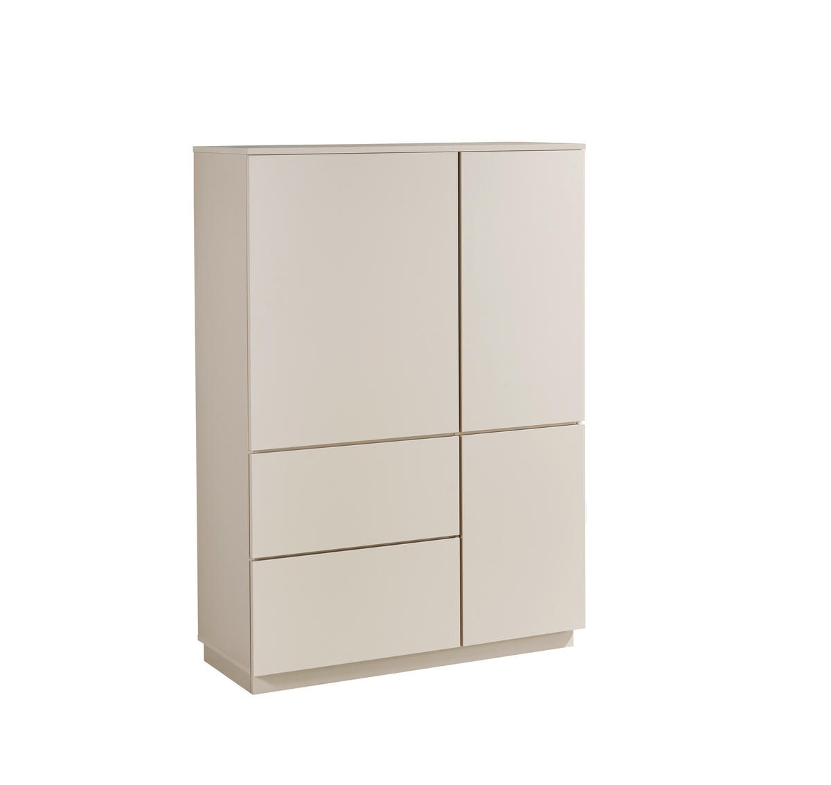 HIGHBOARD  103/142/38 cm 2 Schublade(n)  - Kaschmir, Design, Holzwerkstoff (103/142/38cm) - MID.YOU
