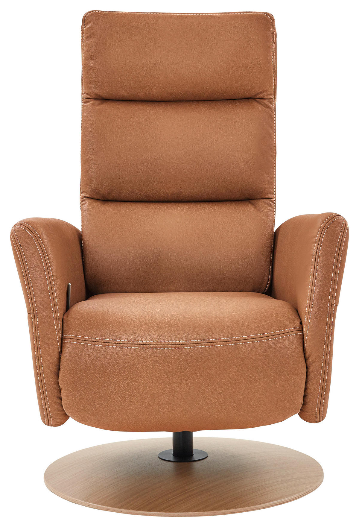 RELAXSESSEL in Textil Braun  - Eiche Bianco/Braun, Konventionell, Holz/Textil (78/109/83cm) - Voleo