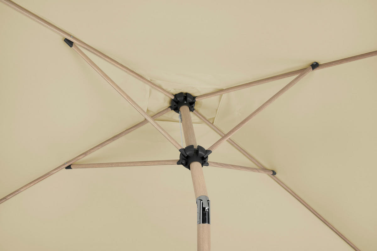 SONNENSCHIRM   - Eichefarben/Naturfarben, Basics, Textil/Metall (150/231/230cm) - Schneider