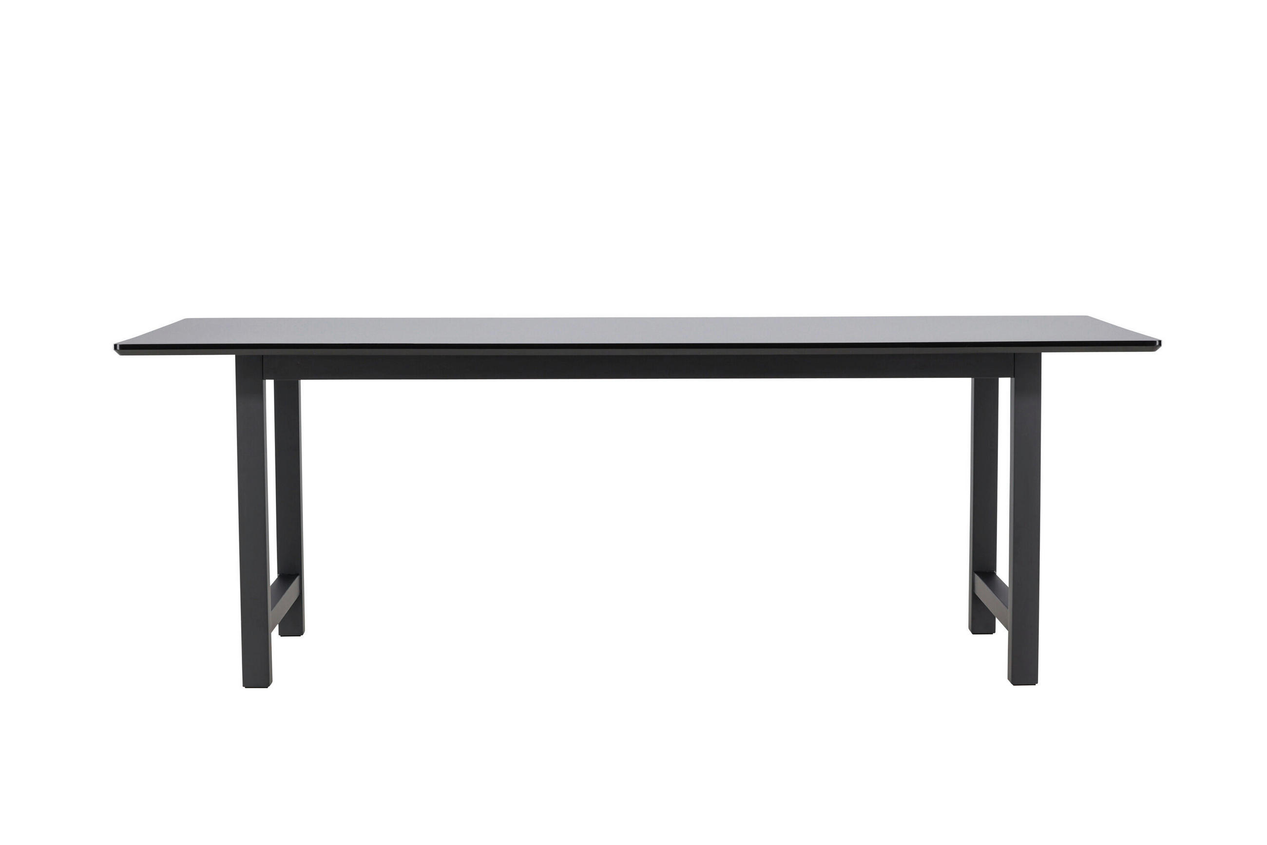 Livetastic Esstisch Schwarz 100x75x220 cm