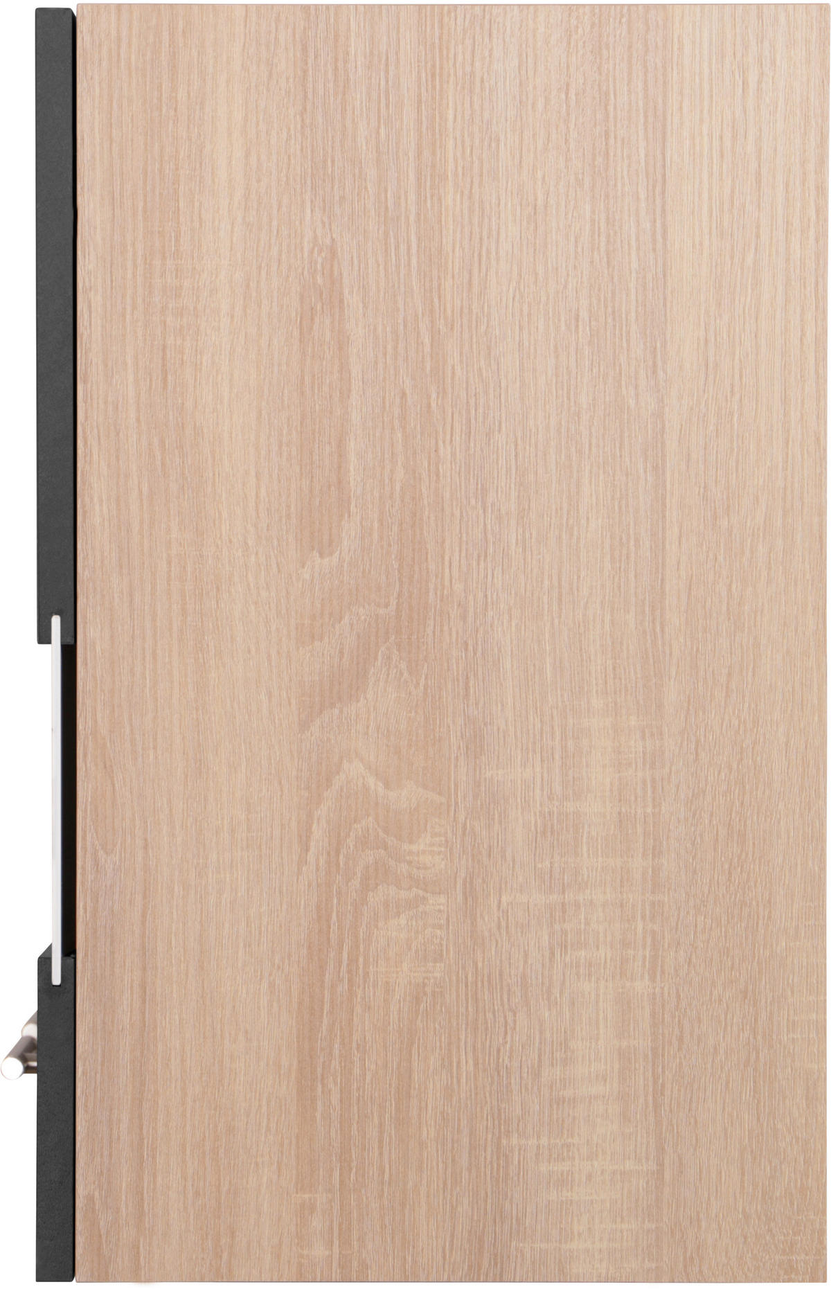 KÜCHENOBERSCHRANK 100/56,1/34,6 cm  in Schwarz, Eichefarben  - Eichefarben/Silberfarben, Basics, Glas/Holzwerkstoff (100/56,1/34,6cm) - Respekta