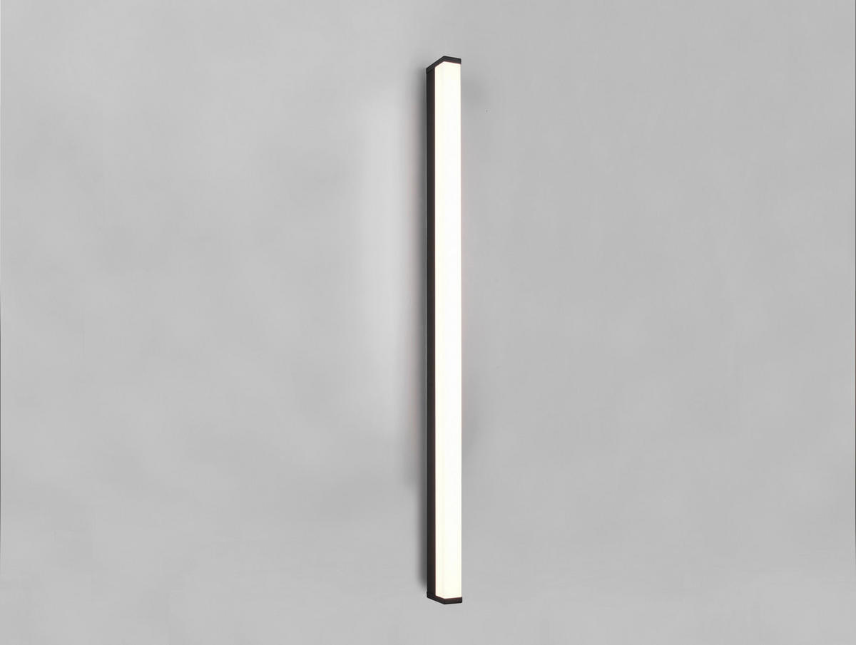 BADEZIMMER-WANDLEUCHTE - Weiss/Schwarz, Basics, Kunststoff/Metall (120/3,8/7,9cm) - Trio Leuchten