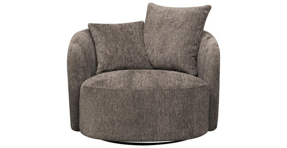 SESSEL in Webstoff Dunkelgrau  - Dunkelgrau/Schwarz, Design, Holz/Textil (101/82/97cm) - Carryhome