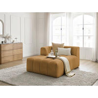 SOFAELEMENT ANNECY Bouclé Gelb  - Gelb/Schwarz, MODERN, Kunststoff/Textil (120/72/170cm)