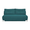 SCHLAFSOFA in Cord Petrol  - Chromfarben/Petrol, Modern, Textil/Metall (198/90/100cm) - Livetastic