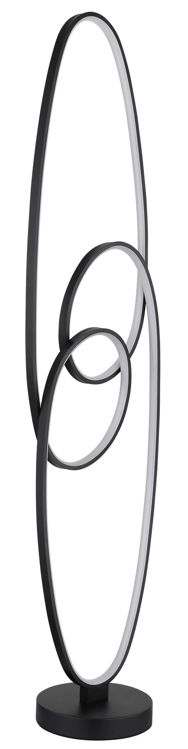 LED-STEHLEUCHTE SPIRA 29/20/122 cm   - Schwarz/Weiß, Design, Kunststoff/Metall (29/20/122cm) - Globo