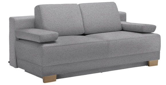 SCHLAFSOFA Grau  - Eichefarben/Grau, Design, Holz/Textil (200/93/102cm) - Novel