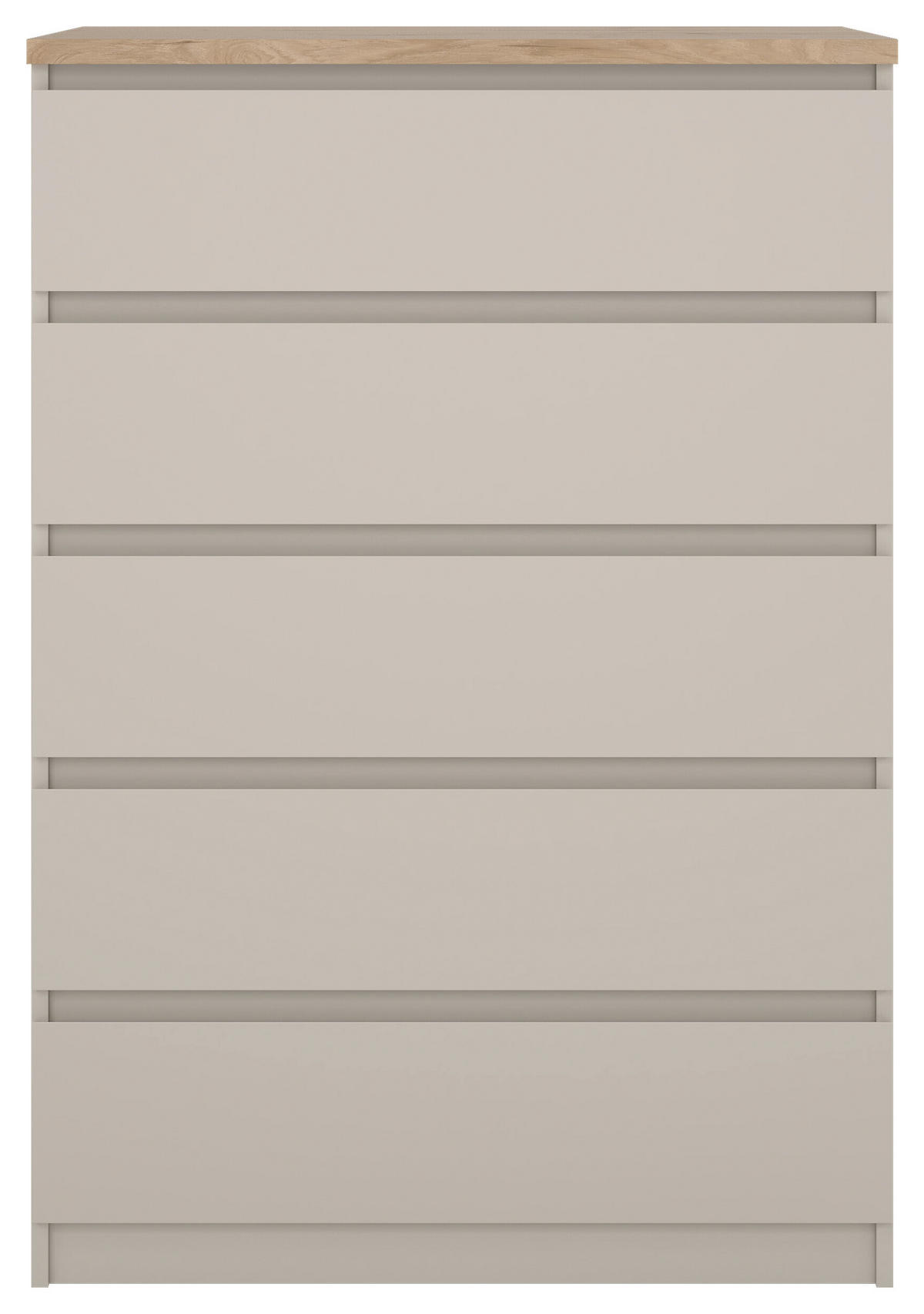 KOMMODE  in 77/111,3/50 cm  - Kaschmir/Eichefarben, Basics, Holzwerkstoff (77/111,3/50cm) - Boxxx