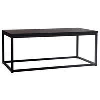 SOFFBORD i metall, trä 120/60/48 cm  - svart, Design, metall/trä (120/60/48cm) - Best Price