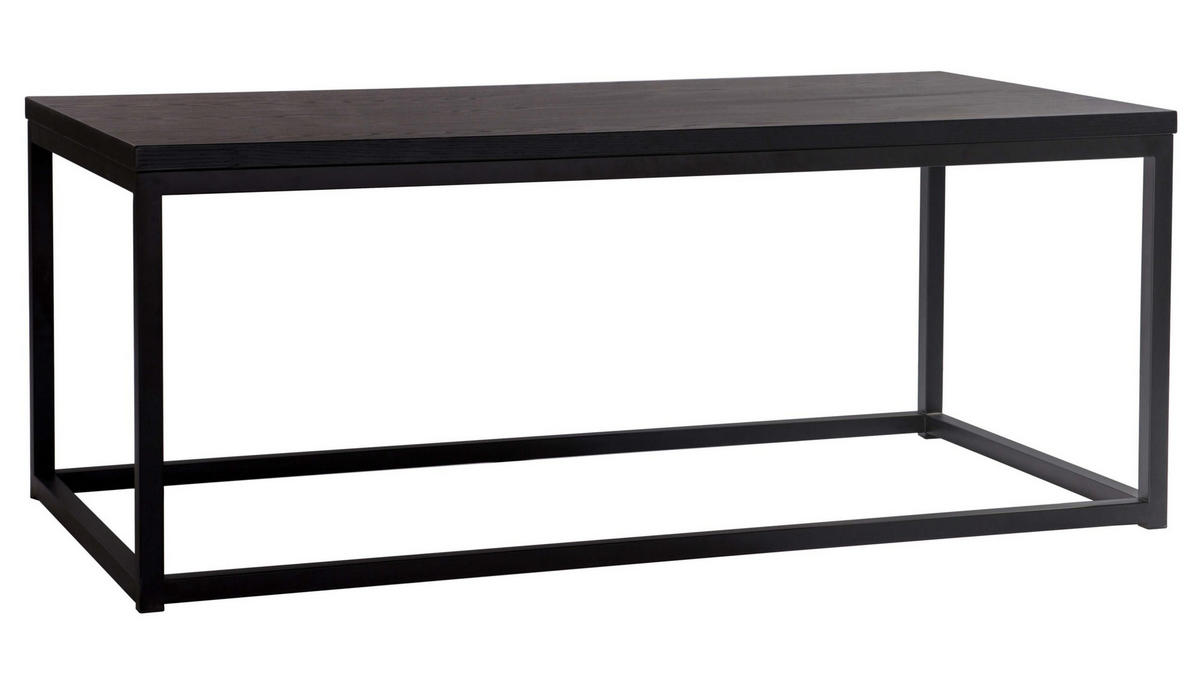 SOFFBORD i metall, trä 120/60/48 cm  - svart, Design, metall/trä (120/60/48cm) - Best Price