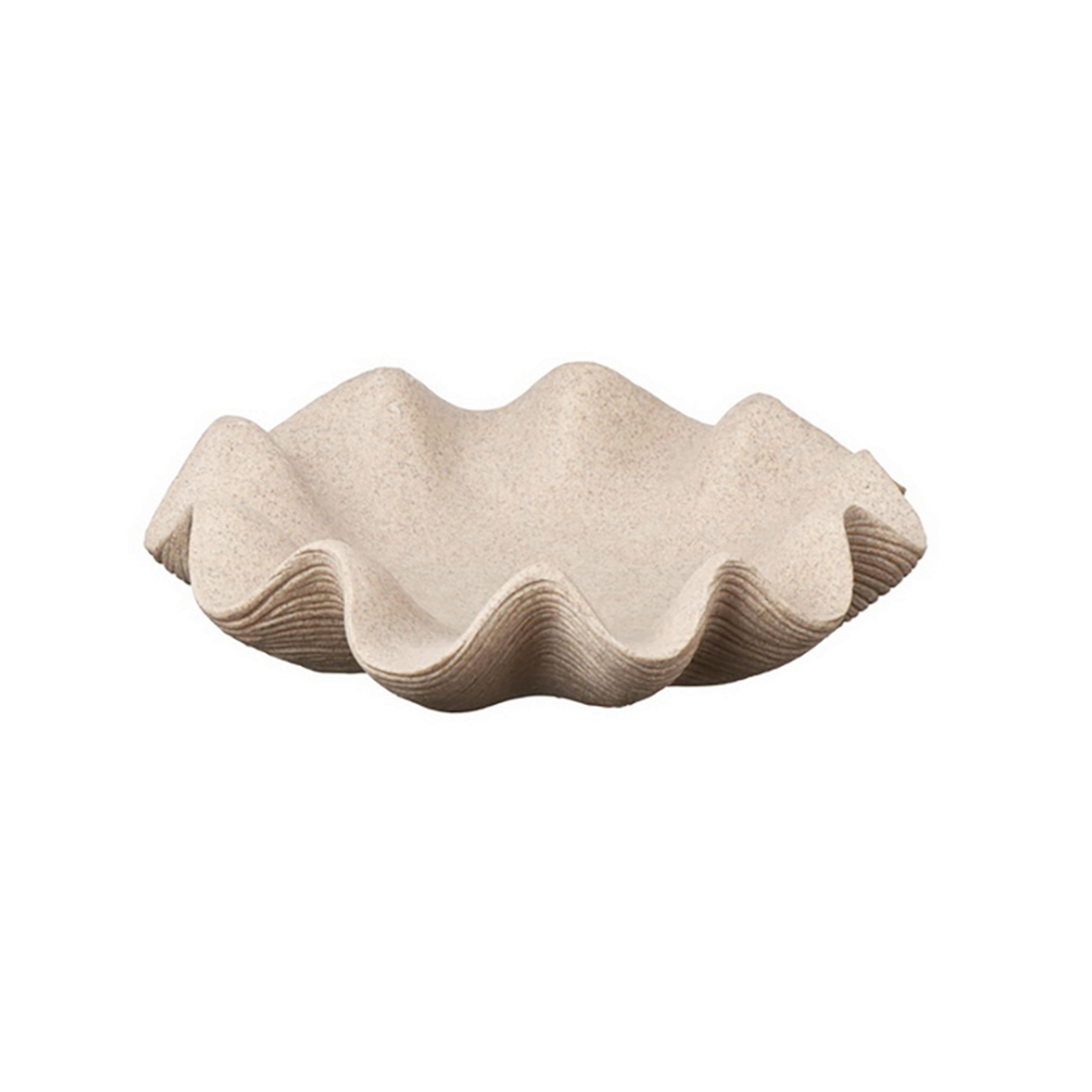 DEKOSCHALE - Beige, Design, Kunststoff (26/26/6,5cm) - Ambia Home