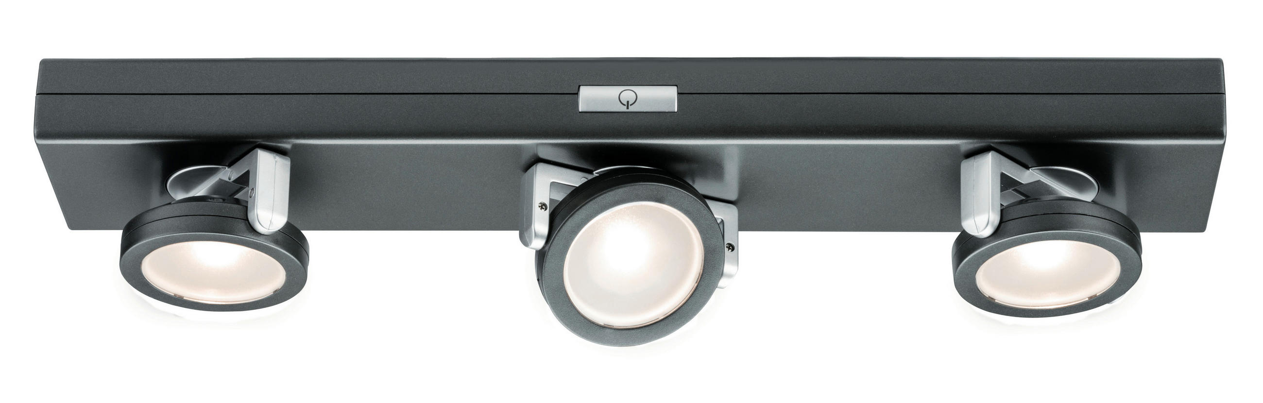 LED-DECKENLEUCHTE Rotata 31/6/5 cm  - Chromfarben/Anthrazit, KONVENTIONELL, Kunststoff (31/6/5cm) - Paulmann