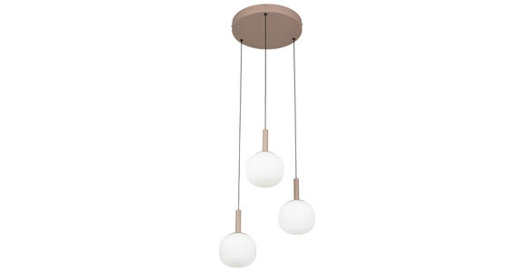 LED-HÄNGELEUCHTE 43/150 cm  - Weiß, Design, Glas/Metall (43/150cm) - Novel