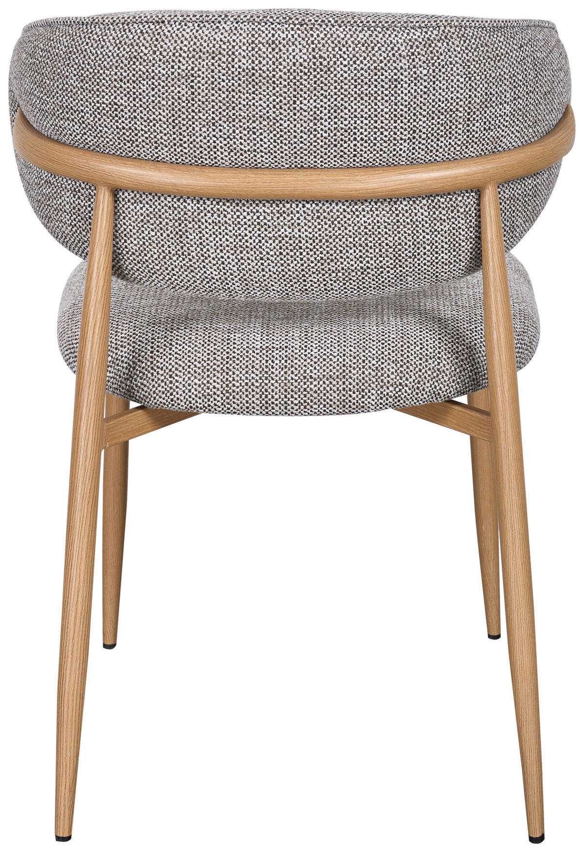 STUHL   Webstoff  Braun, Eichefarben  - Eichefarben/Braun, Design, Textil/Metall (54/80/59cm) - Novel