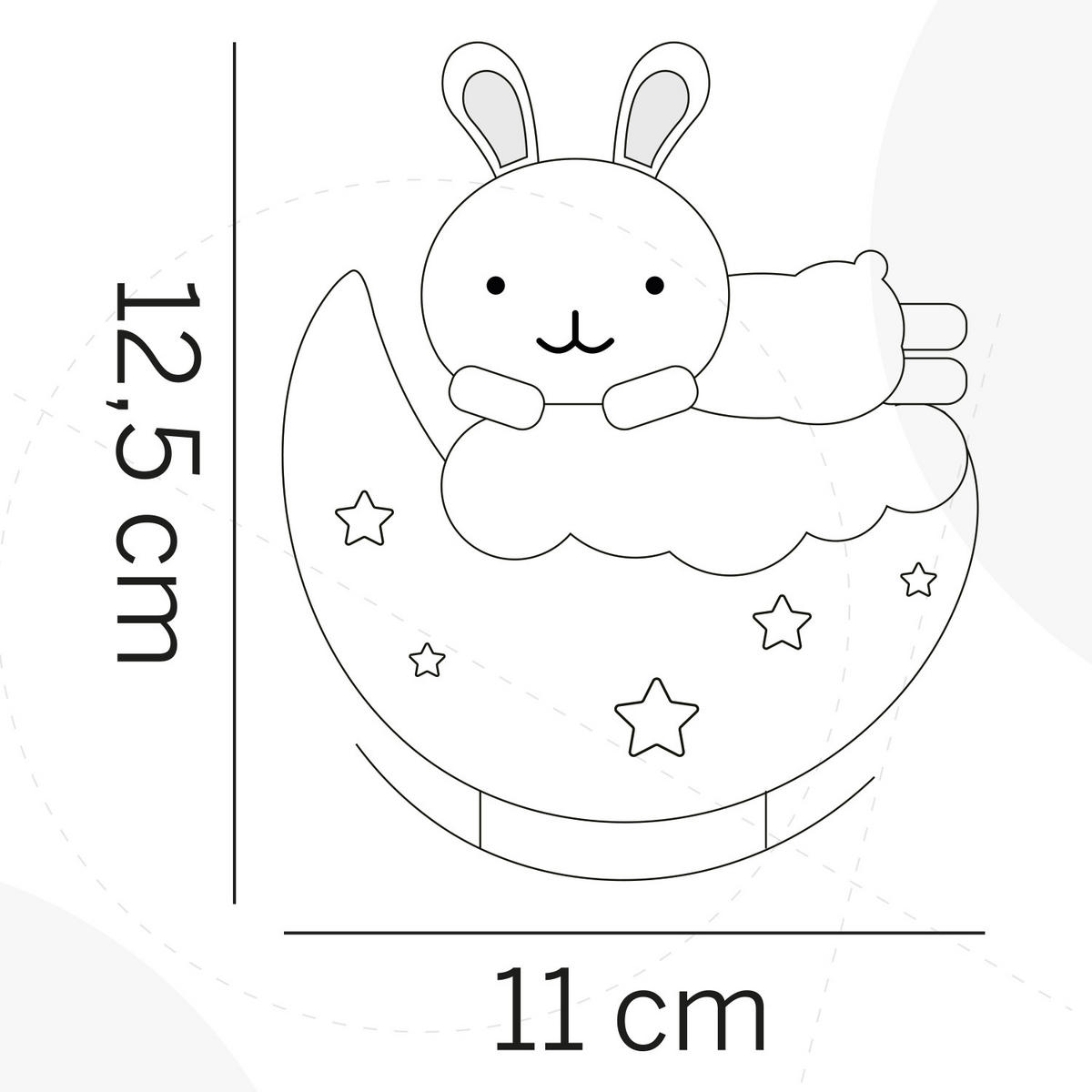KINDERTISCHLEUCHTE 080 NUVOLINA  - Pastellblau/Weiß, Basics, Kunststoff (11/6.5/12.5cm)