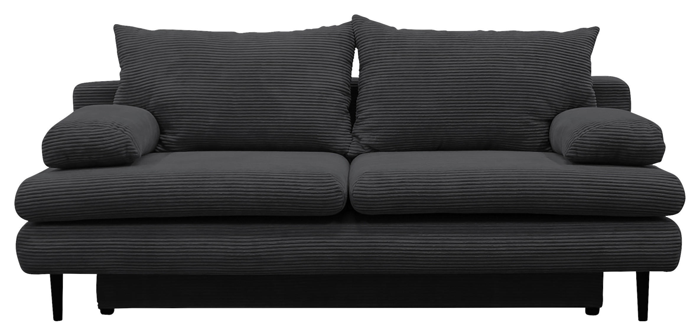 P & B SCHLAFSOFA Dunkelgrau 202cm × 99cm × 85cm