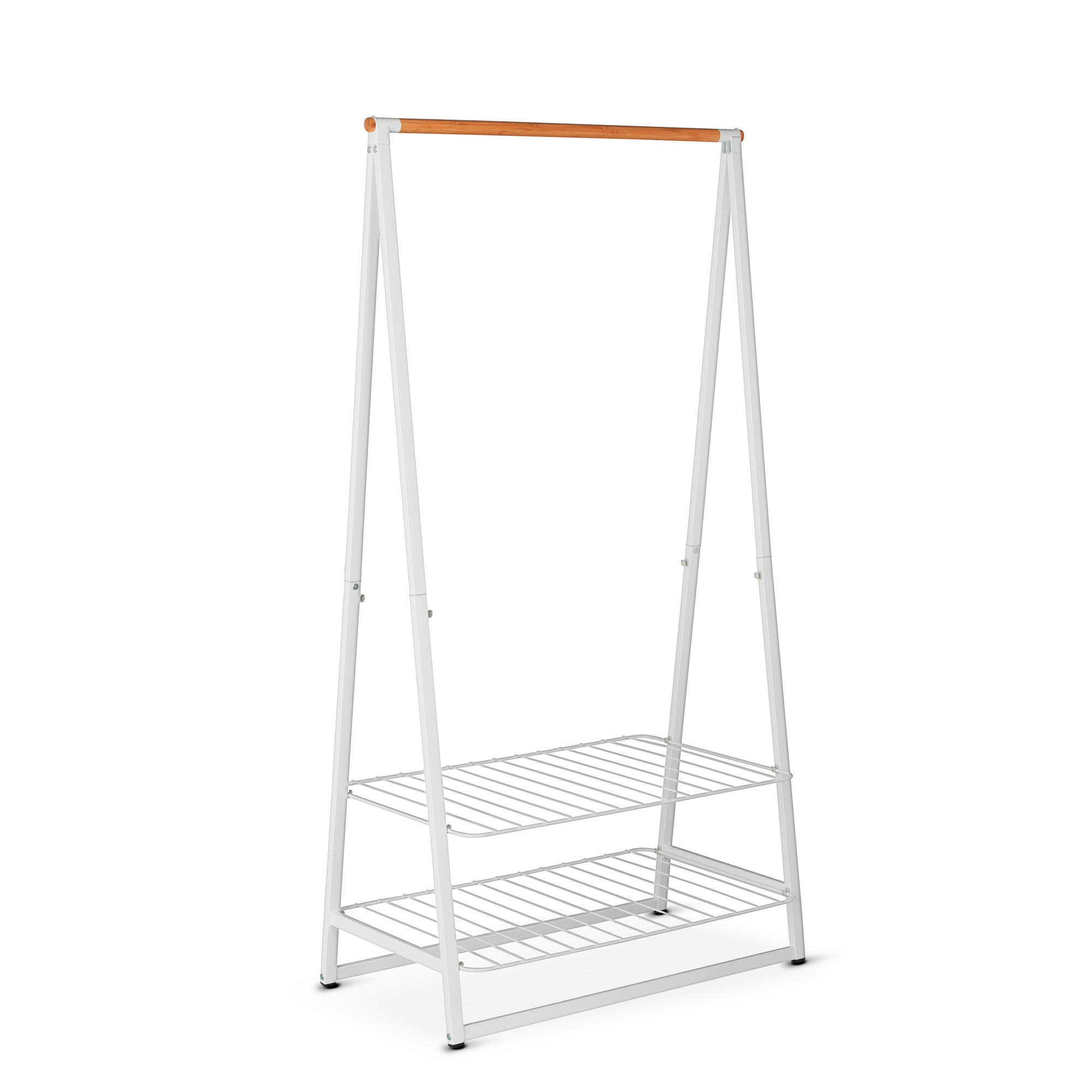 KLEIDERSTÄNDER in Weiß 60/99,5/16 cm   - Weiß, Basics, Metall (60/99,5/16cm) - Brabantia